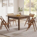 39,4 Zoll quadratischer Esstisch für 2-4 Personen mit Massivholzbeinen für Wohnzimmer Esszimmer