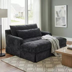 Polibi extra-tiefer Chenille-Schlafsofa-Sessel