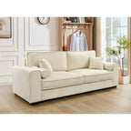 Roomfitters Großes Schlafsofa mit Stauraum, Modernes 3-Sitzer Couchmöbel, Gepolstertes Rückensofa für kleine Räume