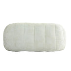 Weißer Chenille-Loungesessel (63,78 Zoll) mit hochdichtem Schaumstoff