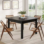 39,4 Zoll quadratischer Esstisch für 2-4 Personen mit Massivholzbeinen für Wohnzimmer Esszimmer