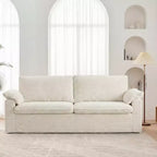 Dyonery 86 Cloud Loveseat Sofa, tiefer Sitz & breite Armlehnenkissen, stabiler Rahmen, atmungsaktives ergonomisches Design