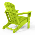 Polytrends Laguna Faltbarer Adirondack-Stuhl für den Außenbereich, wetterfest und lichtbeständig