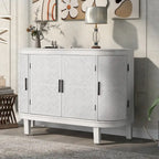 Akzent-Aufbewahrungsschrank Sideboard Holzschrank mit Türen im Antik-Muster für Flur, Eingangsbereich, Wohnzimmer, Schlafzimmer
