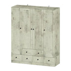 Kleiderschrank Hochschrank Schrank 59B Großer Freistehender Kleiderschrank Weiß