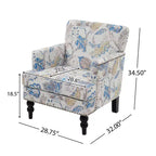 Christopher Knight Home Harrison Sessel mit Stoffbezug und Nagelbesatz