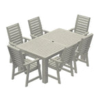 HIGHWOOD PROFESSIONAL 7-teiliges Outdoor-Esszimmer-Set 42x72