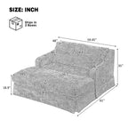 Polibi extra-tiefer Chenille-Schlafsofa-Sessel