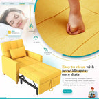 AECOJOY 3-in-1 Schlafsofasessel mit Kissen und verstellbarer Rückenlehne
