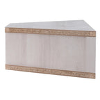 47 Eck-TV-Schrank, schwebend, 3 Ablagen, Transitional Style, platzsparende Wandmontage