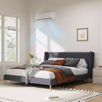 Extrem leise 42 dB | 12000 BTU 19 SEER Kanallose Mini-Split Klimaanlage mit Wärmepumpe | 3-in-1 Kühlen, Heizen & Entfeuchten | 230V Weißes Inverter-AC-System