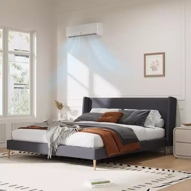 Extrem leise 42 dB | 12000 BTU 19 SEER Kanallose Mini-Split Klimaanlage mit Wärmepumpe | 3-in-1 Kühlen, Heizen & Entfeuchten | 230V Weißes Inverter-AC-System