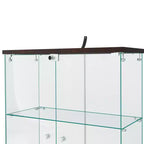 64,5 X 32 Glasvitrine Setzkasten mit Schloss