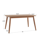 Norwegisch-dänisches Esstisch-Set aus Eiche mit konischen Beinen von iNSPIRE Q Modern