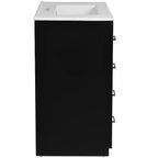 30 Zoll Einzelwaschtisch-Badschrank mit Unterschrank und 3 Schubladen – Schwarz / Blau / Grün / Indigo / Weiß