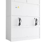 Hoher Küchenschrank mit Steckdosen, großer freistehender Schrank mit Mikrowellenständer, Schubladen, Regalen, Weinregalen und Türregal