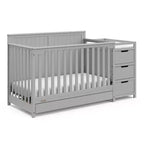 5-in-1 umbaubares Babybett und Wickeltisch mit Schublade